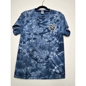 Fly Lords Tie Dye Graphic T-Shirt Men’s M Colortone Blue Fishing Tee